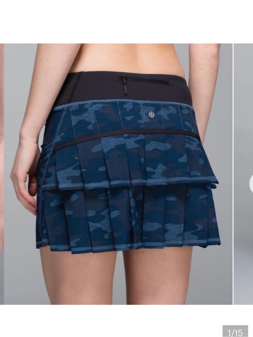 VINTAGE Lululemon sz 6 Pace Setter Heathered Texture Lotus Oil Slick Blue camo.